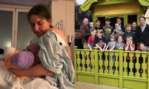 Mãe dá à luz seu 13º bebê aos 44 anos mesmo após vasectomia do marido